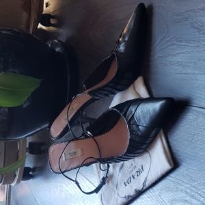 Prada black pumps